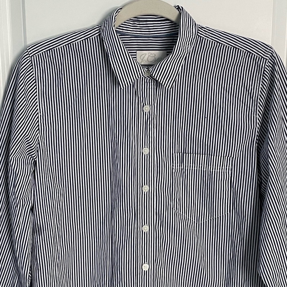 J. Crew Classic-fit crisp cotton poplin shirt-dress 54150 - Picture 4 of 15